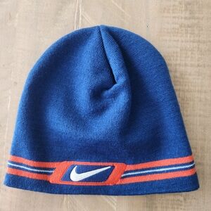 Vintage 90s Nike Embroidered Swoosh Royal Blue Orange Stripe Y2K Corpcore Scully